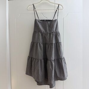 Kimchi Blue Black and White Gingham Mini Dress